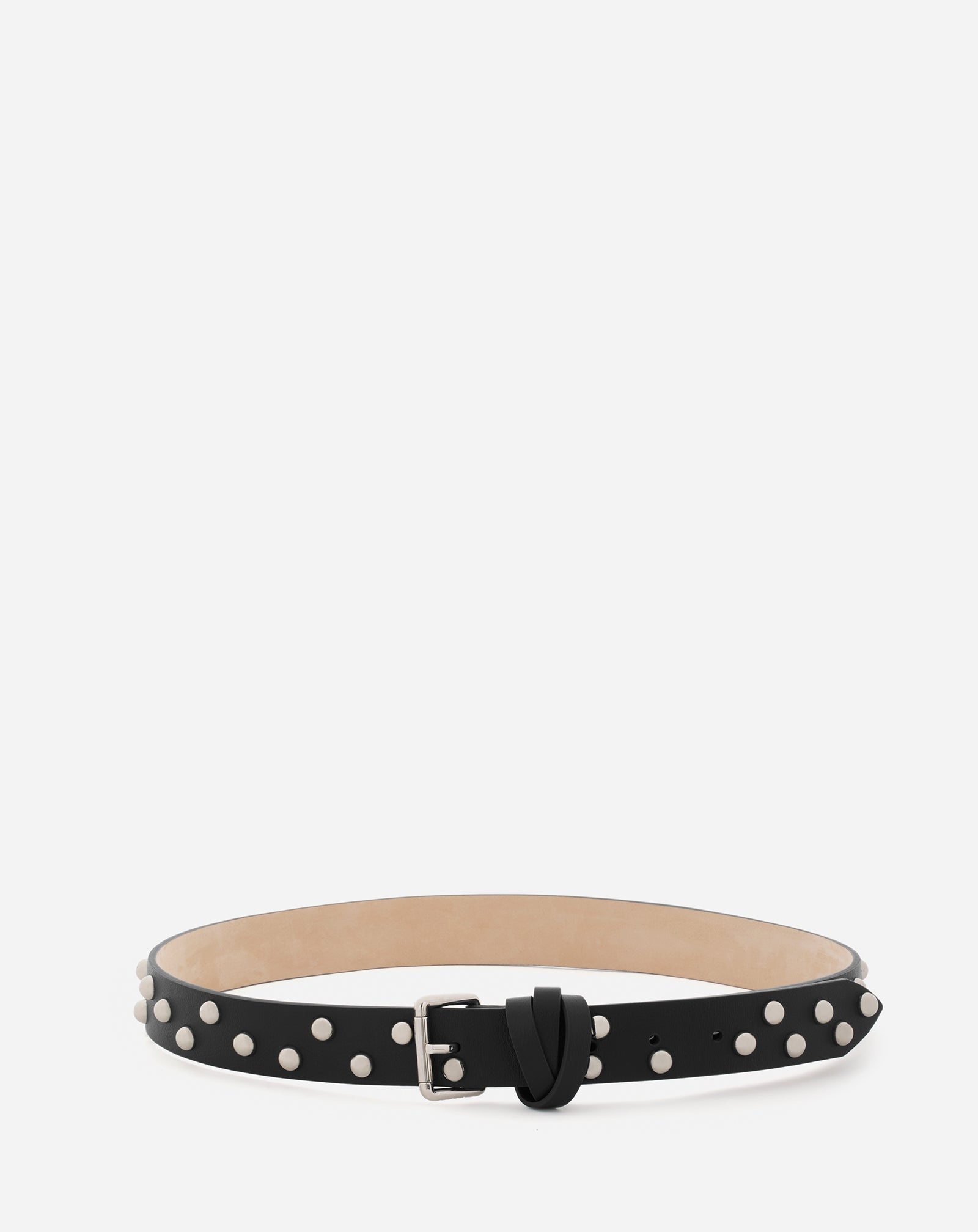 LEATHER STUDDED BELT - 1