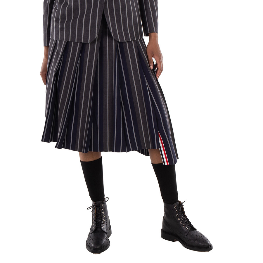 Thom Browne Knee Length Classic Pleated Skirt - 3