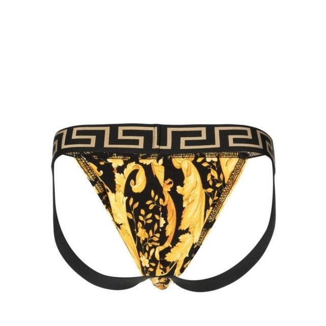 Jockstrap with distinctive baroque print - 2