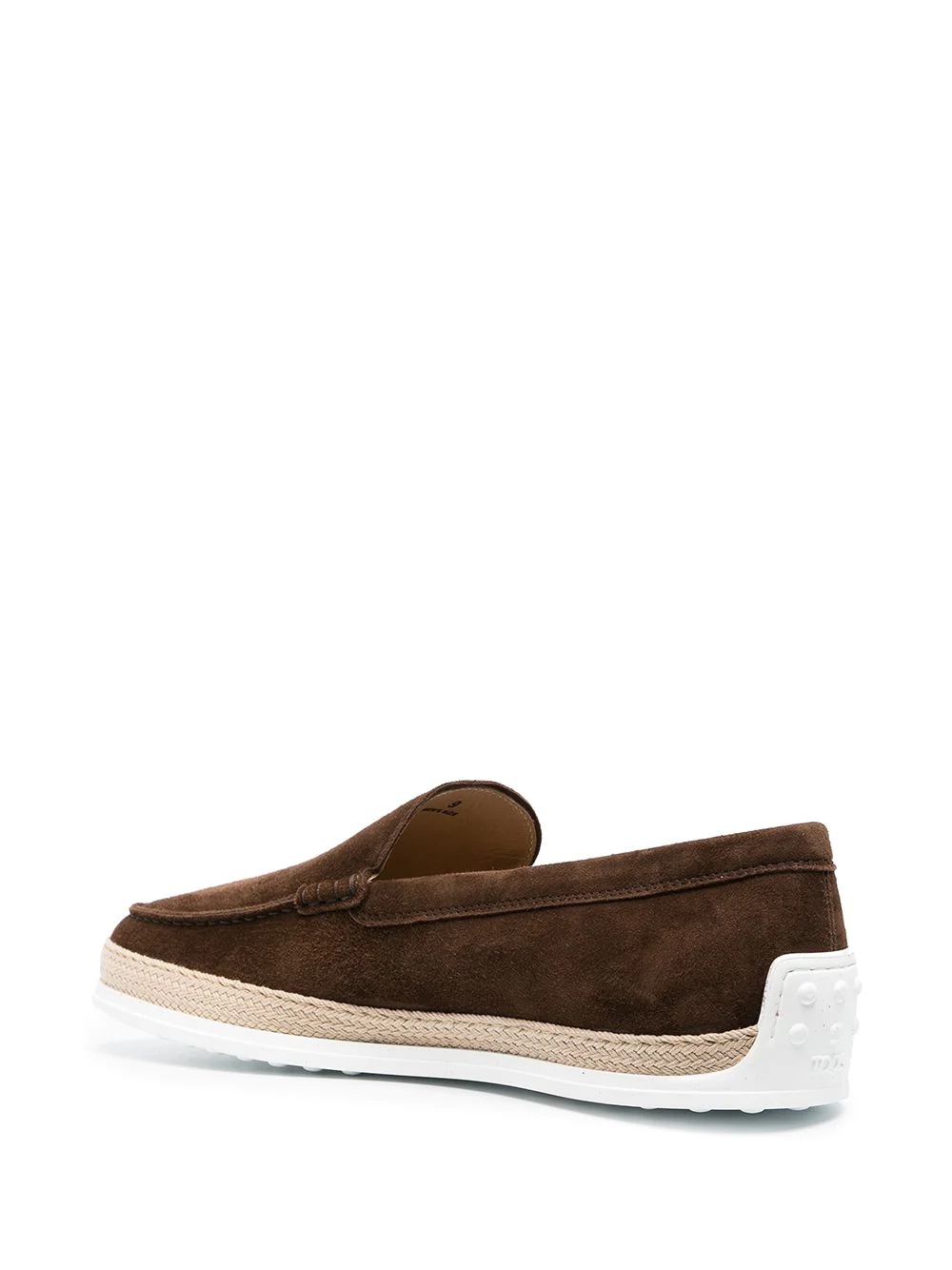 almond-toe suede loafers - 3