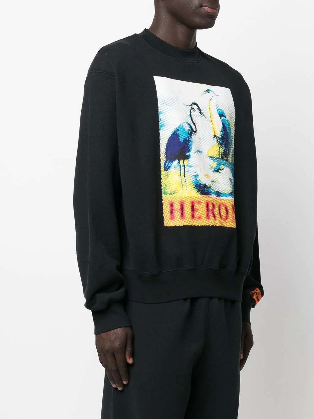 Heron halftone-print crewneck sweatshirt - 3