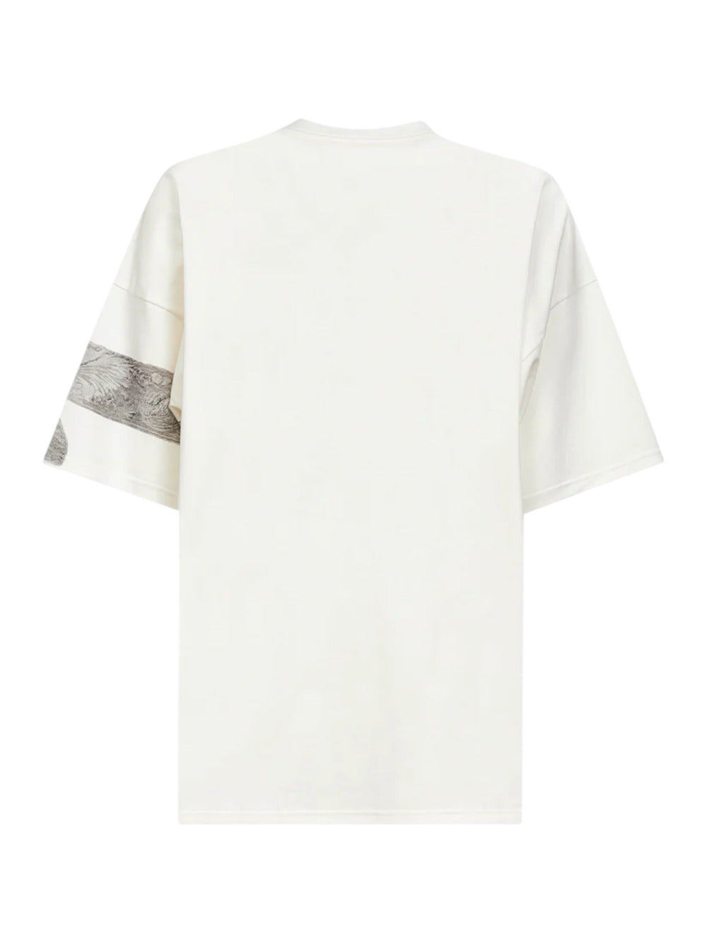 White Cotton Jersey Printed T-Shirt - 2