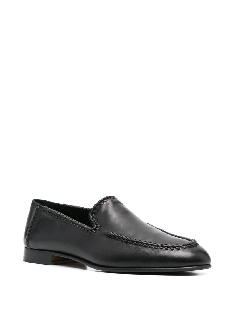 Canali leather loafers outlook