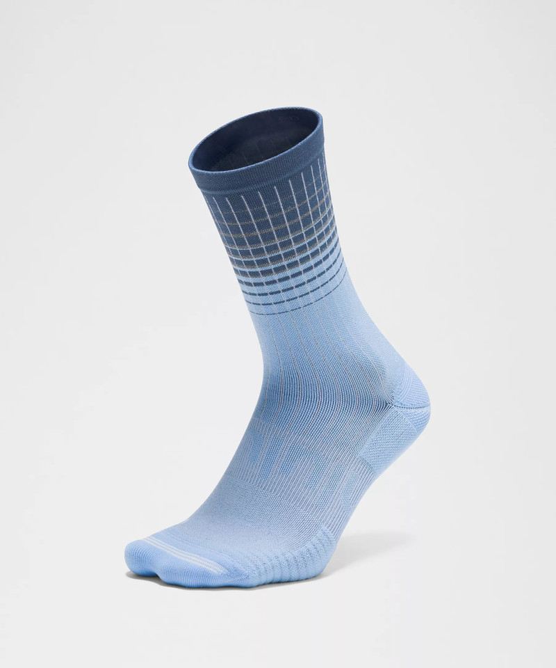 Unisex Power Stride Crew Socks Reflective Grid *Updated 3