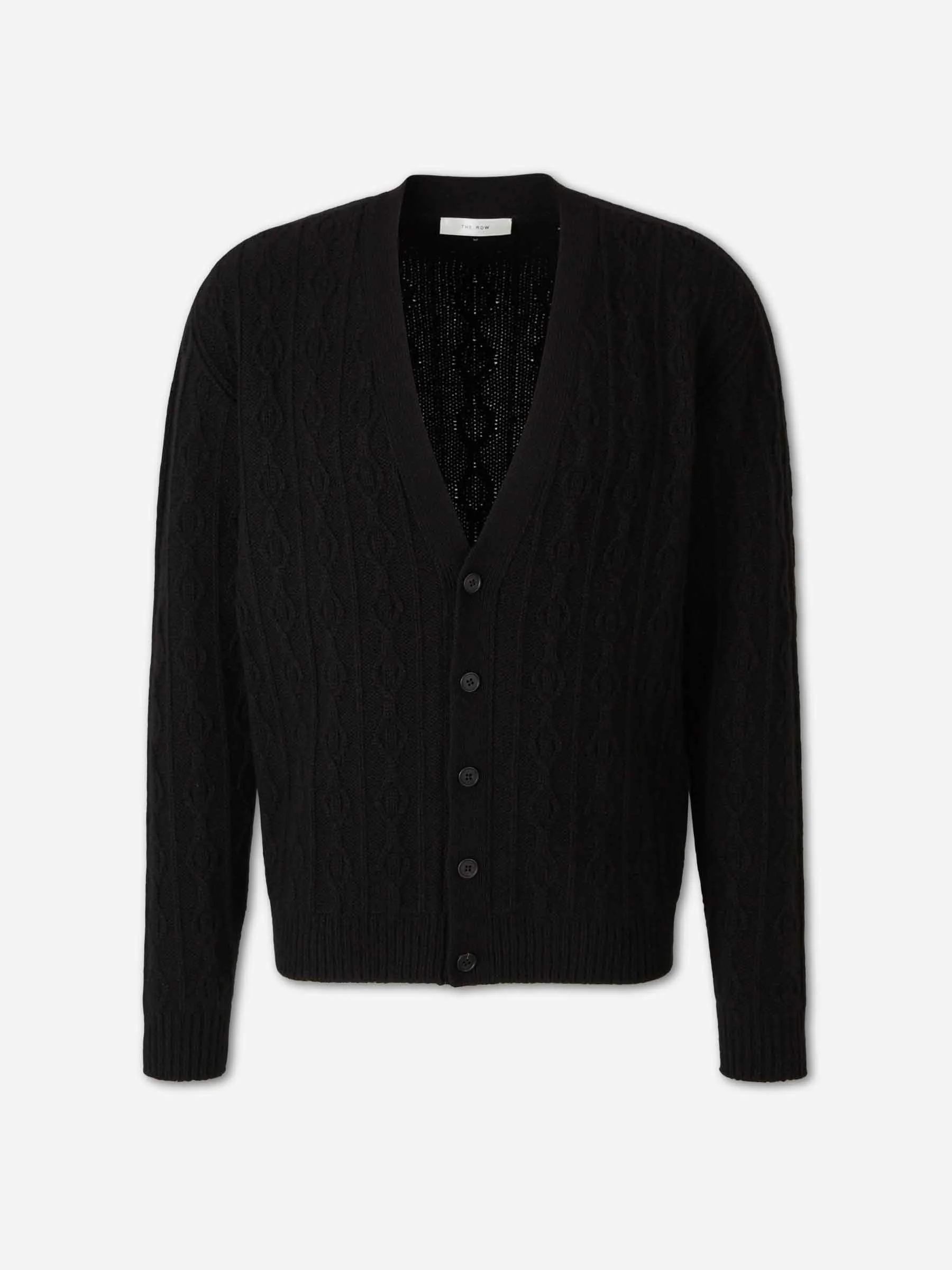 CASHMERE BRAIDED CARDIGAN - 1