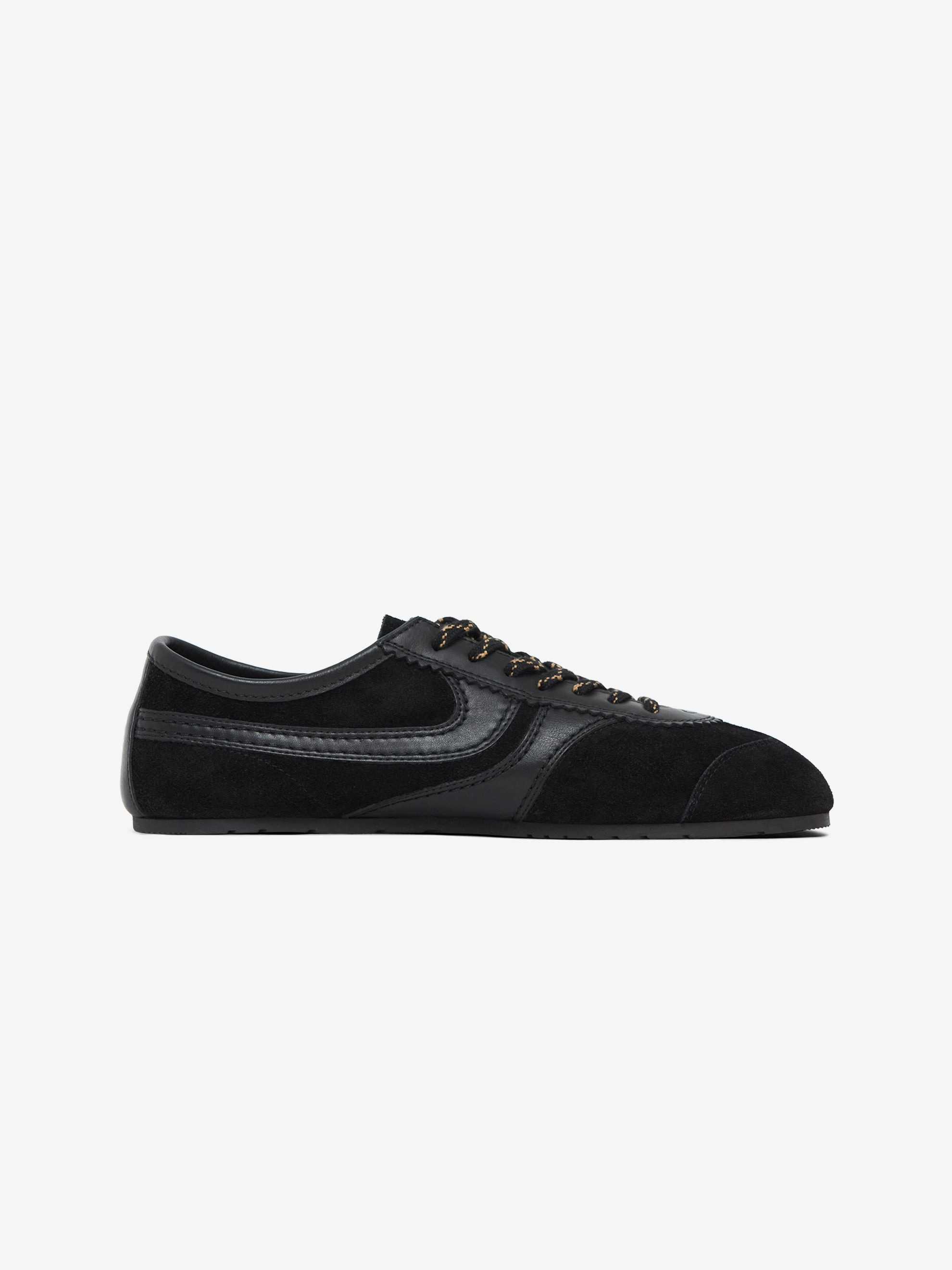 CALF LEATHER SNEAKERS (BLACK) - 3