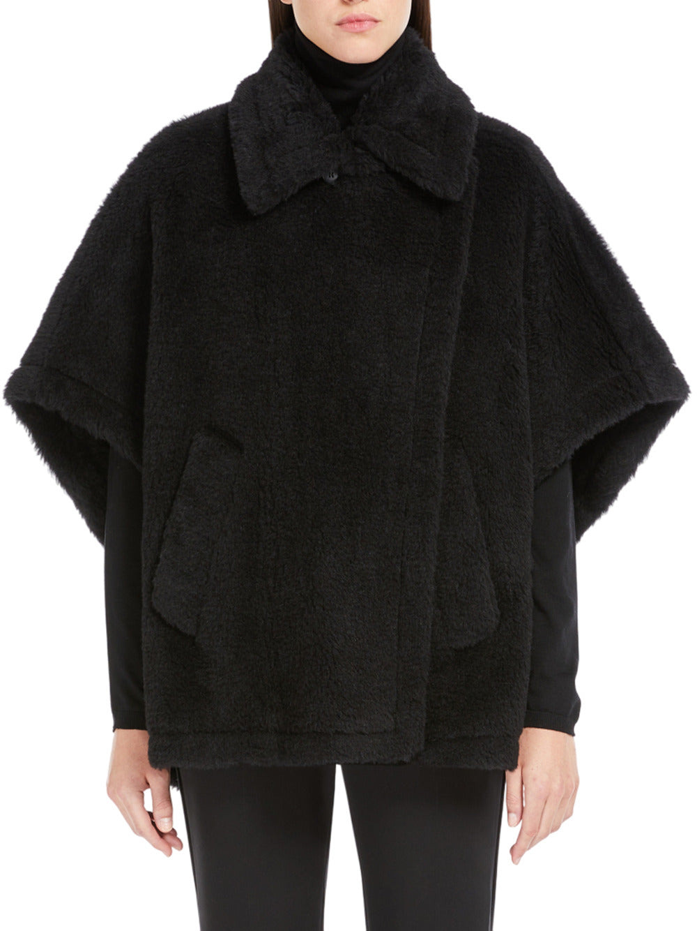 Alpaca And Wool Teddy Cape - 3