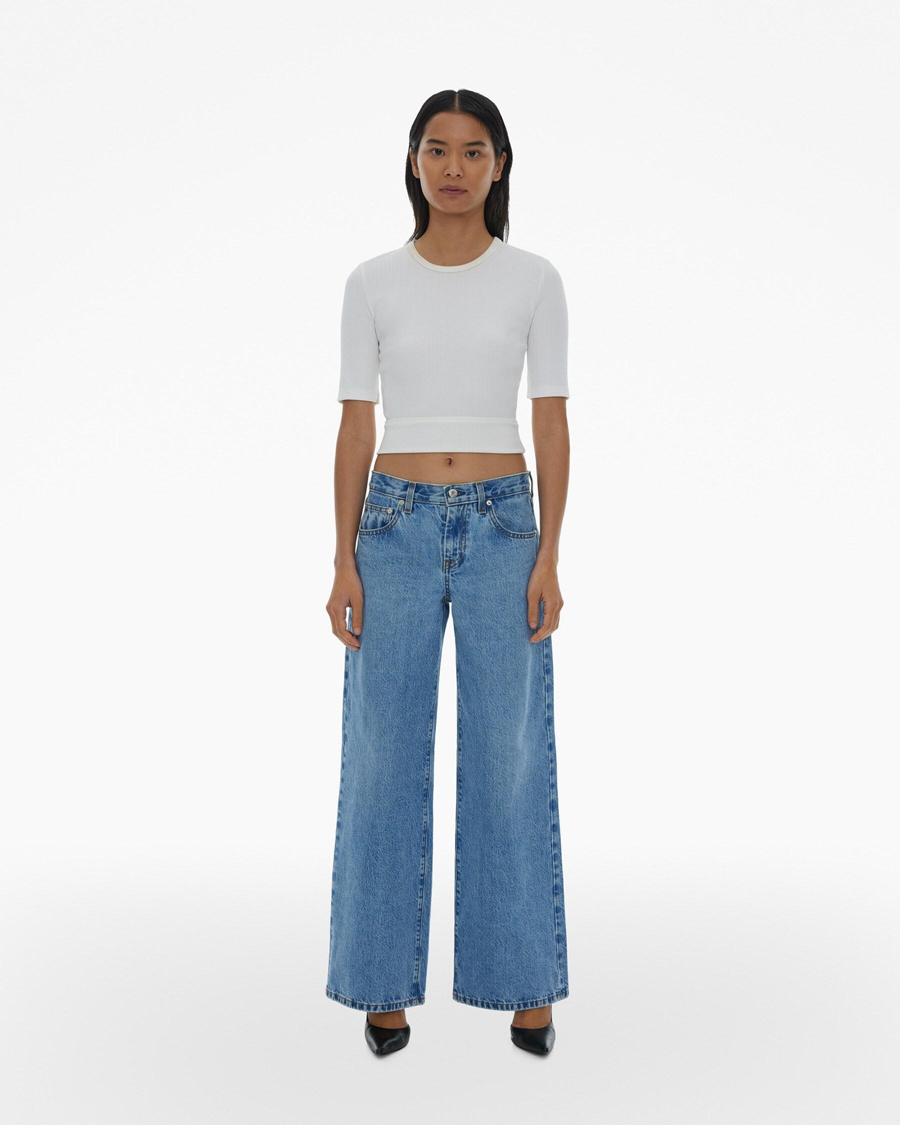 CROPPED RIB TEE - 2