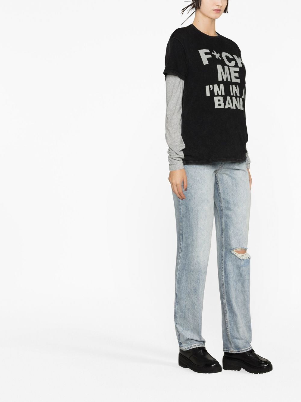 slogan-print T-shirt - 4