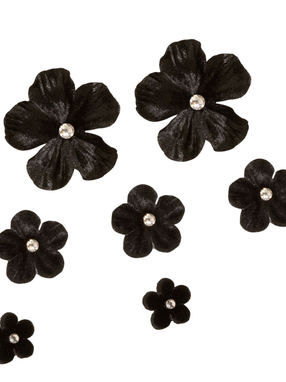 Viola flower hair magnets - 2