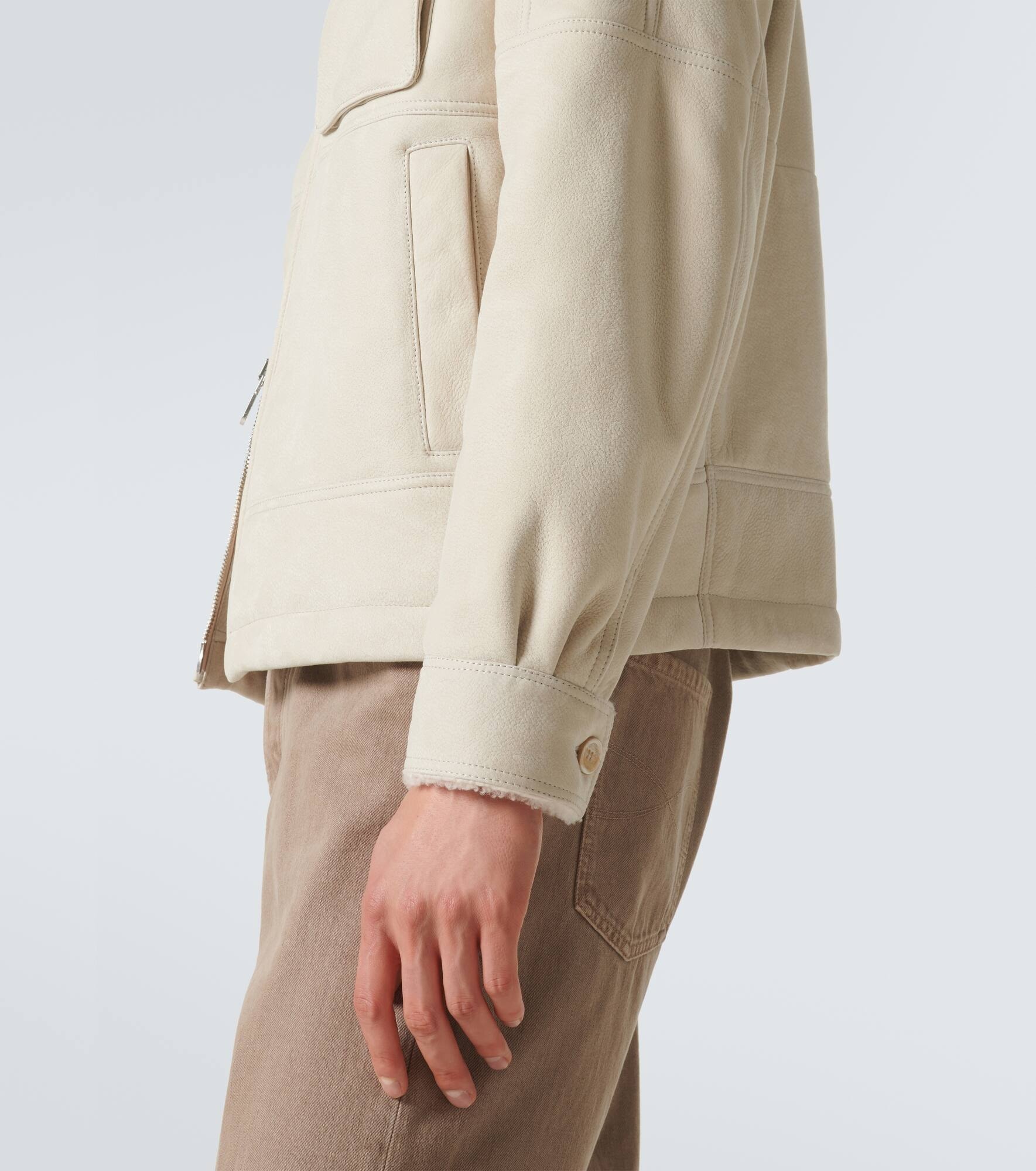 Shearling blouson - 6
