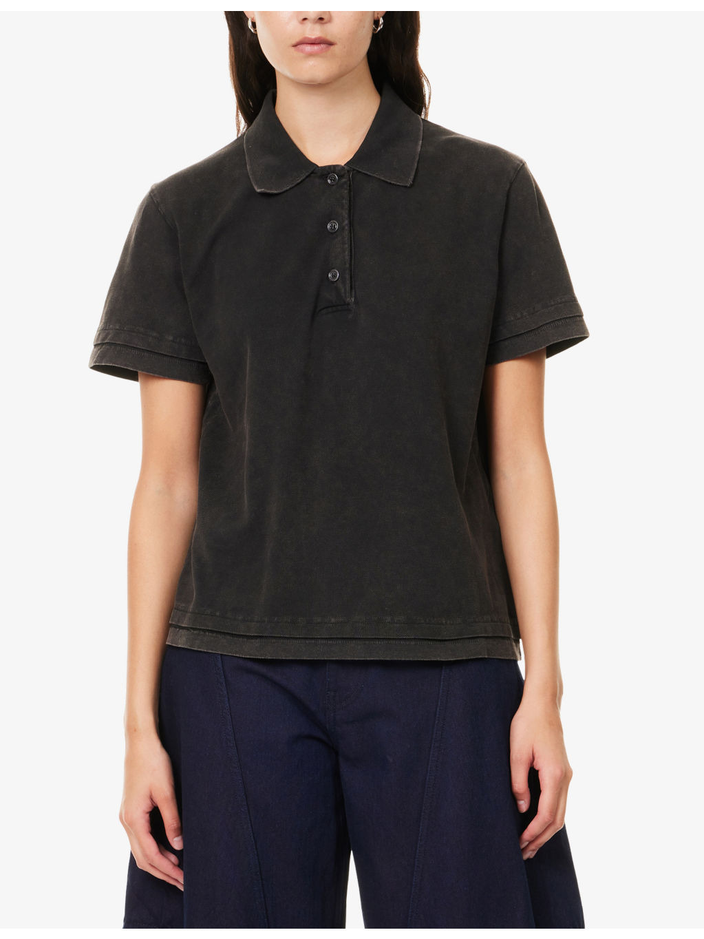 Layered Embroidered-Logo Cotton-Pique Polo Shirt - 3