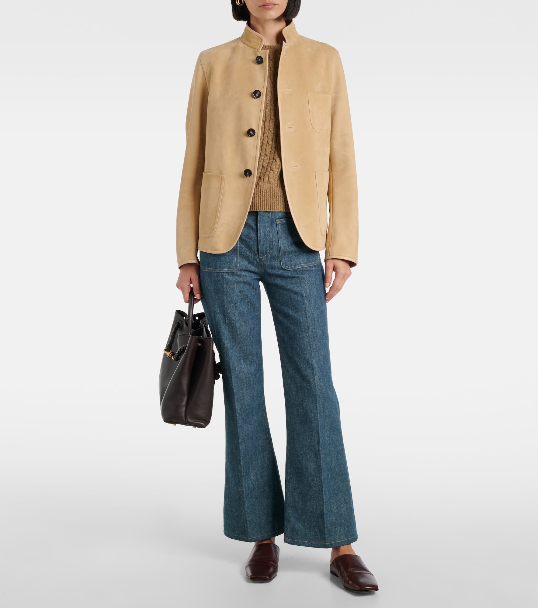 Treccia cable-knit cashmere top - 2