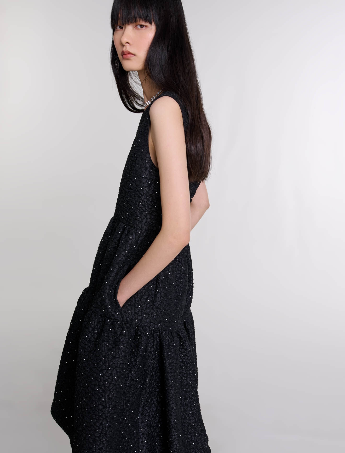 Rhinestone maxi dress - 7