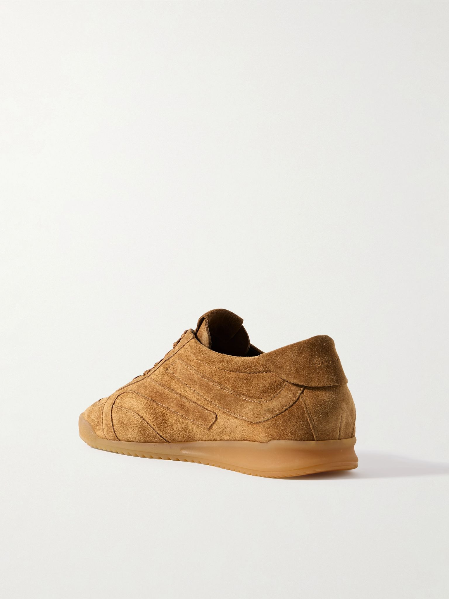Track paneled suede sneakers Tan - 3