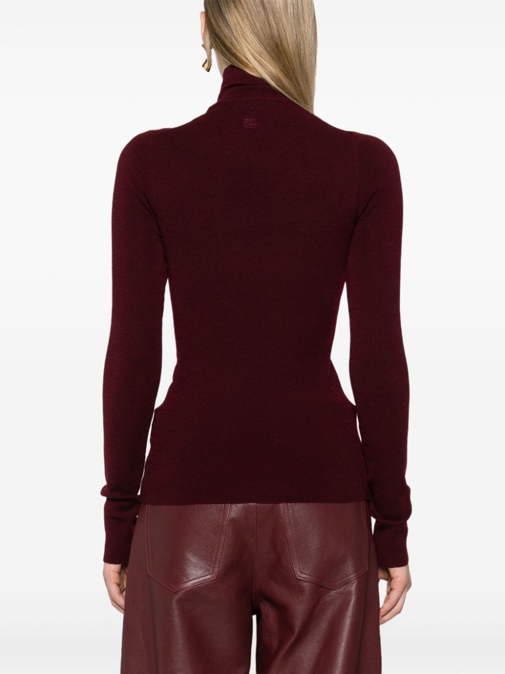 high-neck wool jumper - 4