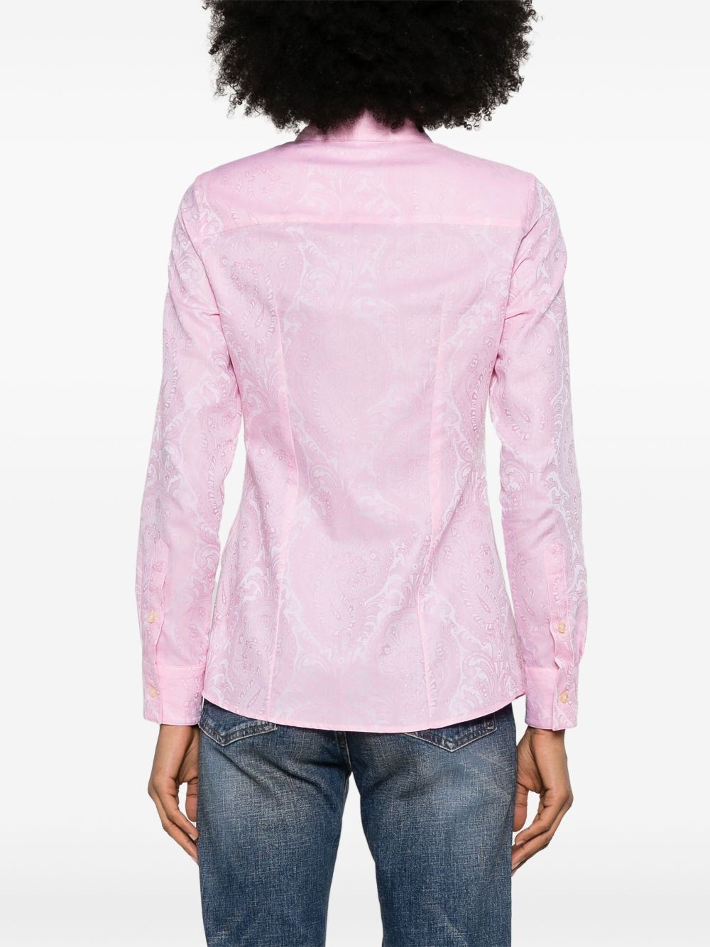 paisley-jacquard shirt - 4