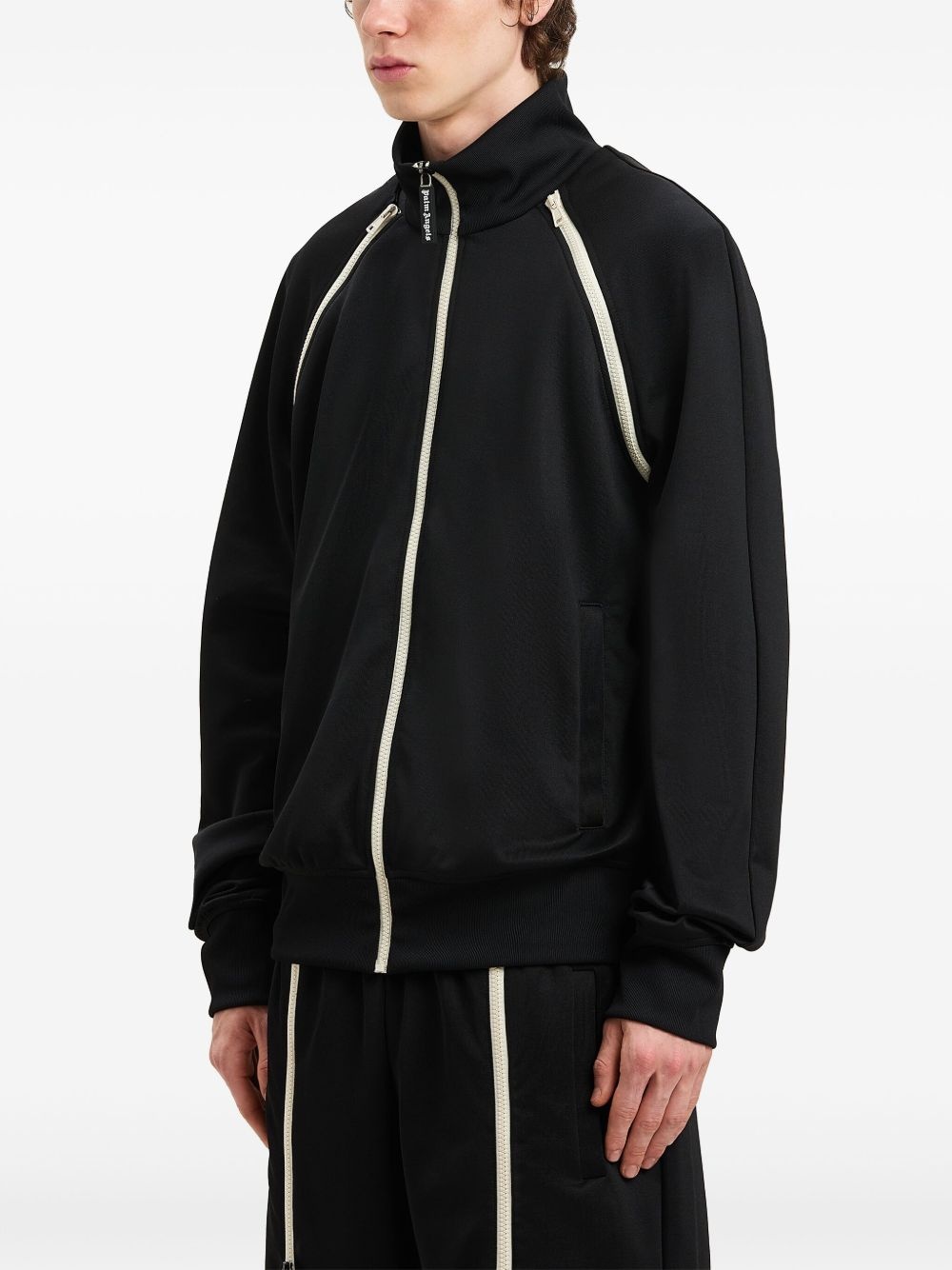 contrast-trim track jacket - 4