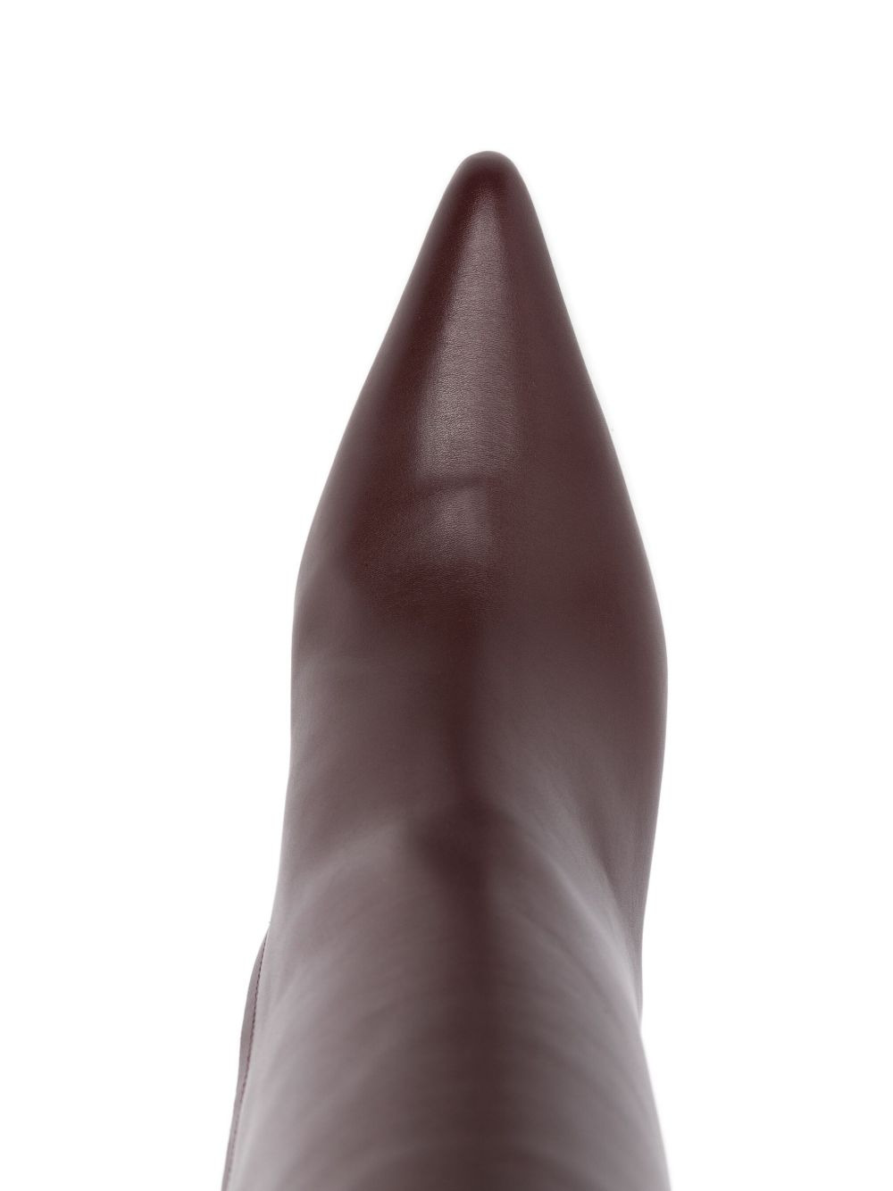 70mm pointed-toe sculpted-heel boots - 4