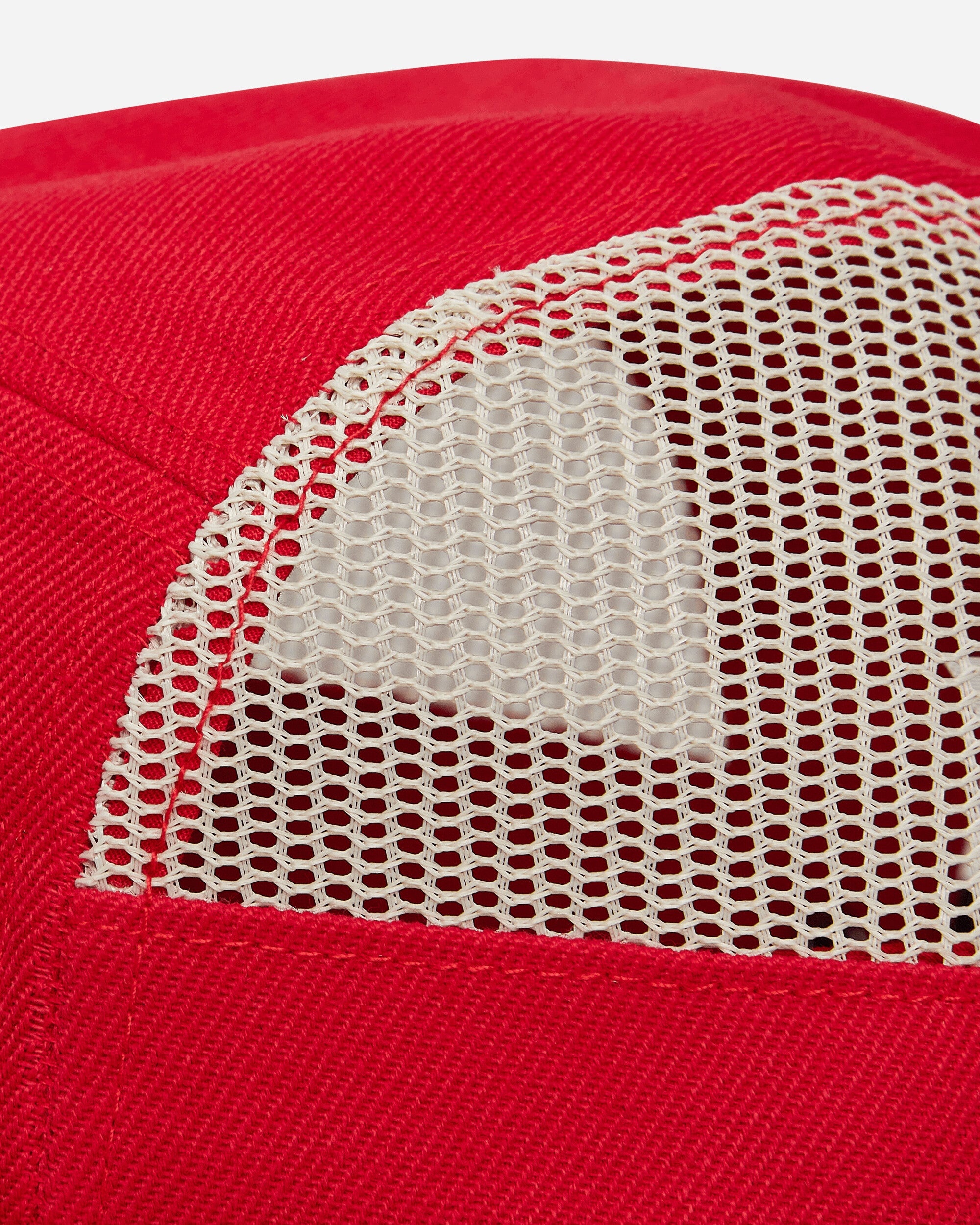 Mesh Panel Camp Hat Red - 7