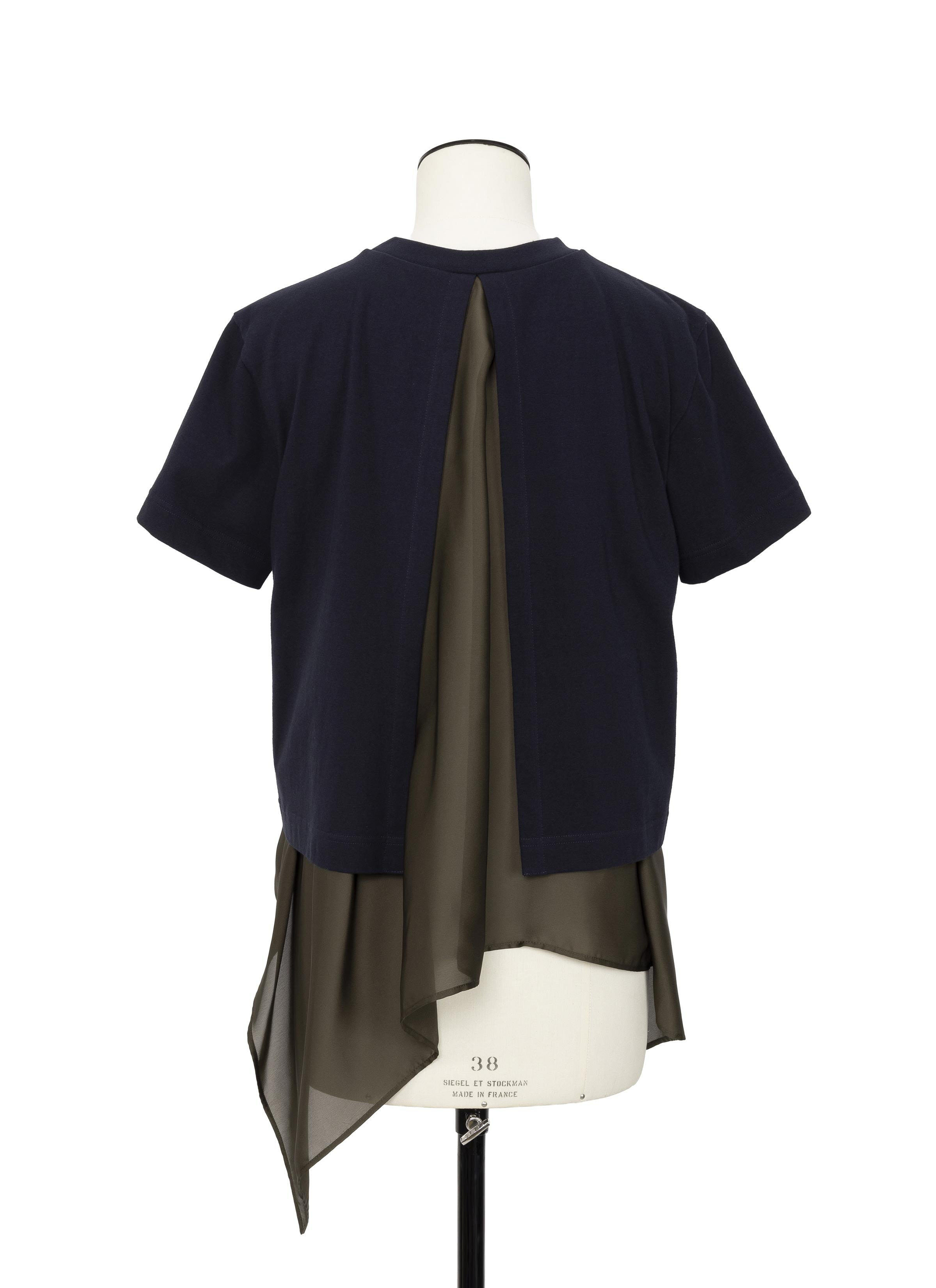 Satin x Cotton Jersey T-Shirt - 3