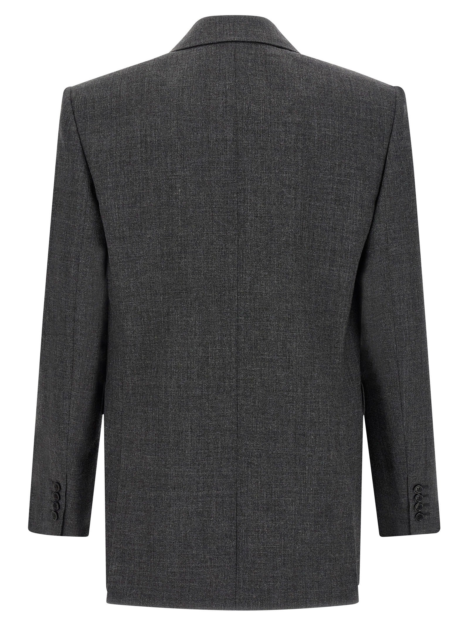 Double-Breasted Blazer Gray - 2