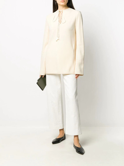 Jil Sander tassel detailed jumper outlook