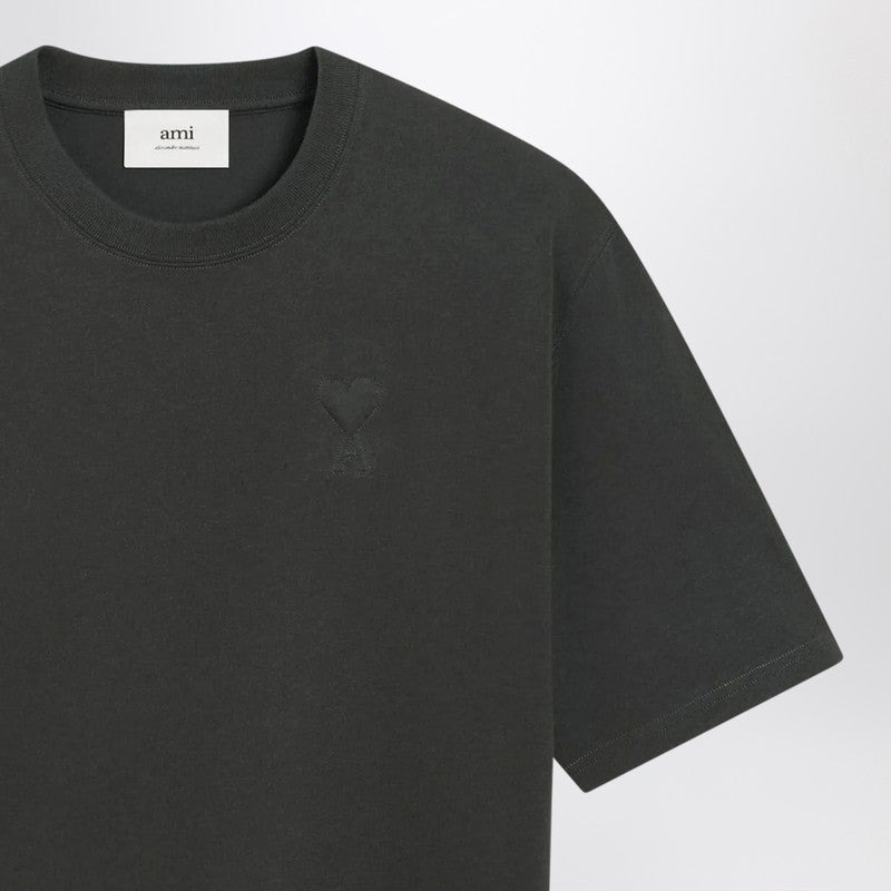 Ami Paris Anthracite grey Ami De Coeur T-shirt - 2