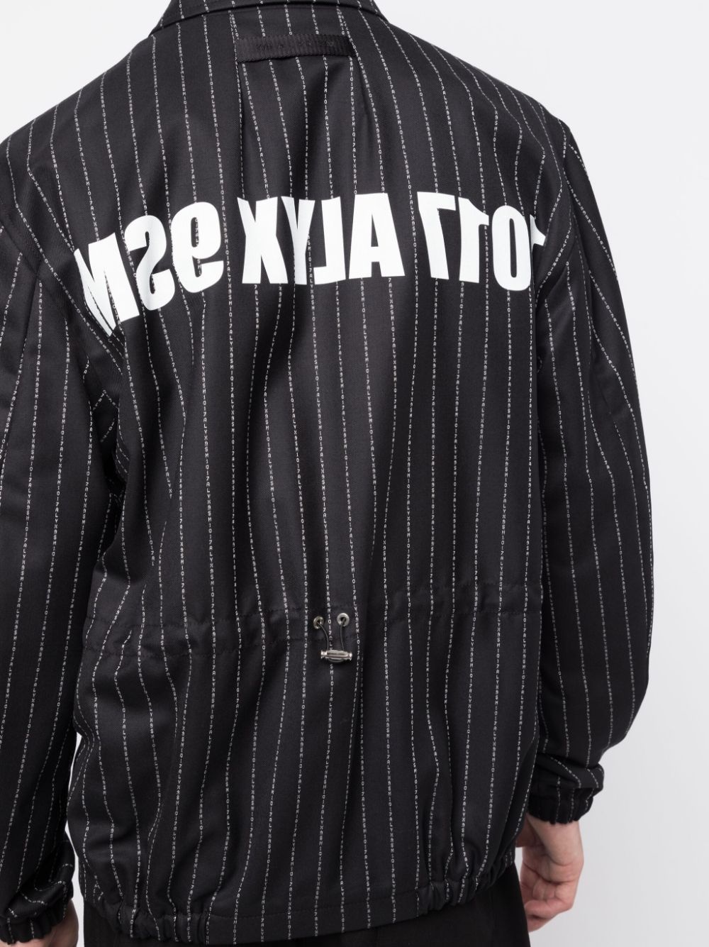 logo-stripe virgin-wool jacket - 5