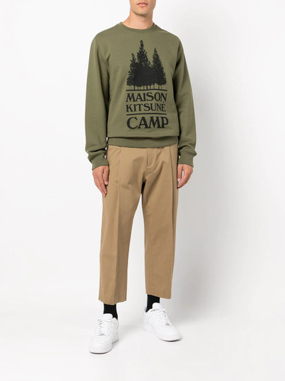 Maison Kitsuné MK Camp crewneck sweatshirt outlook