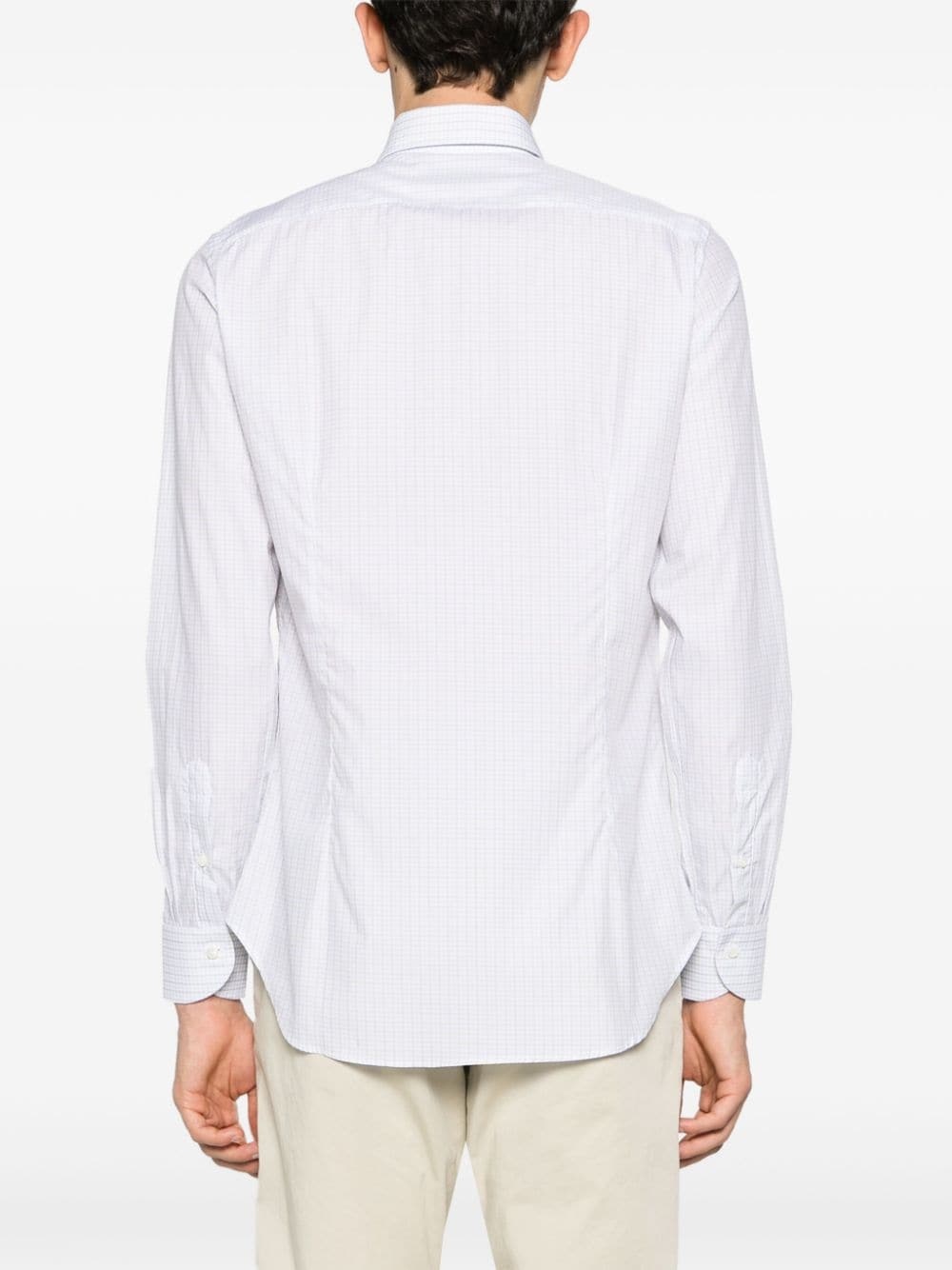 checked cotton shirt - 4
