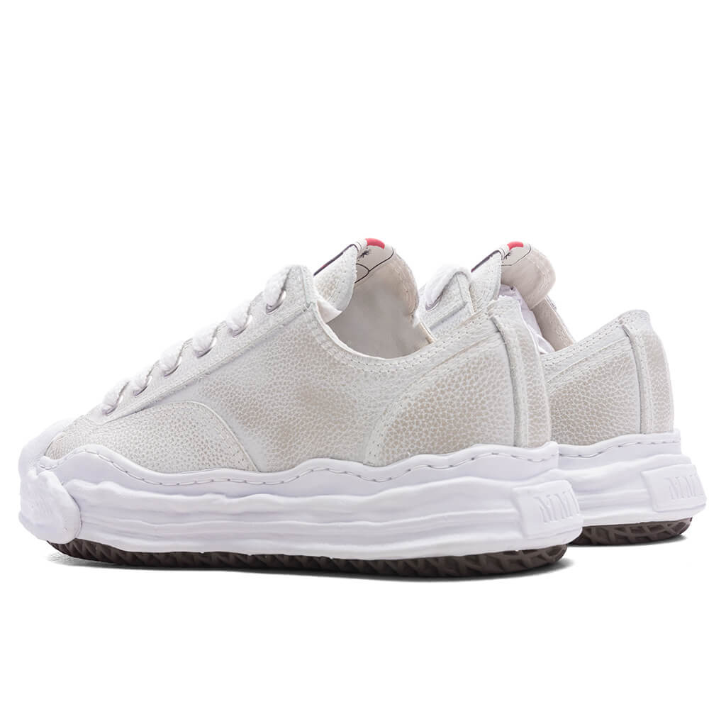 HANK LOW OG SOLE BRUSHED SHRINK LEATHER - WHITE - 3
