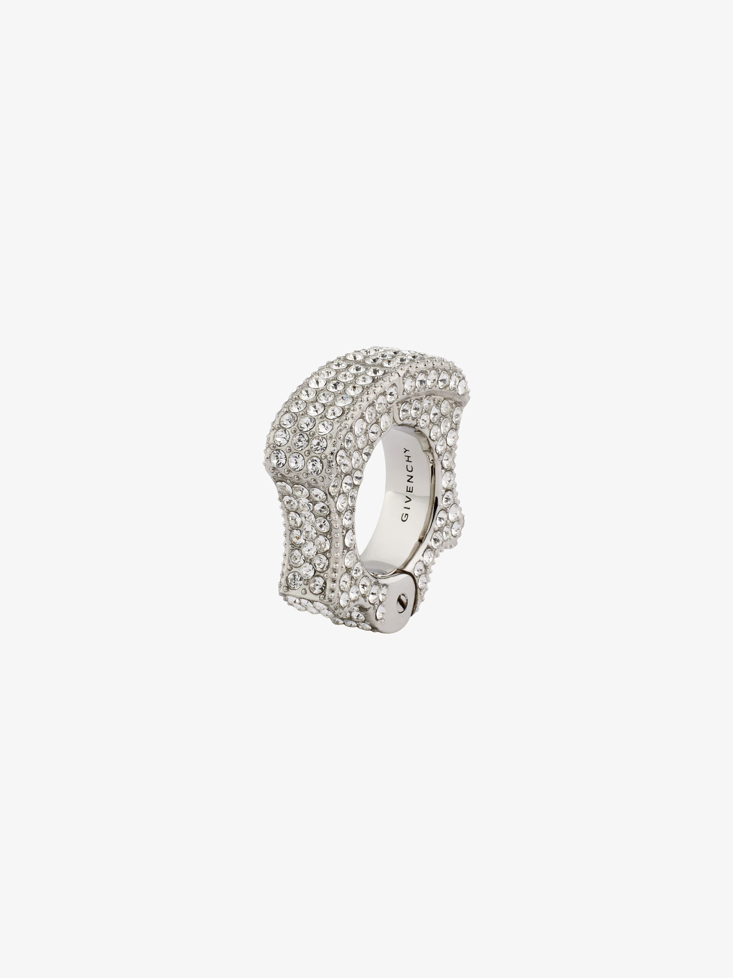 G CAN CLIP EARRING IN METAL WITH CRYSTALS - 5