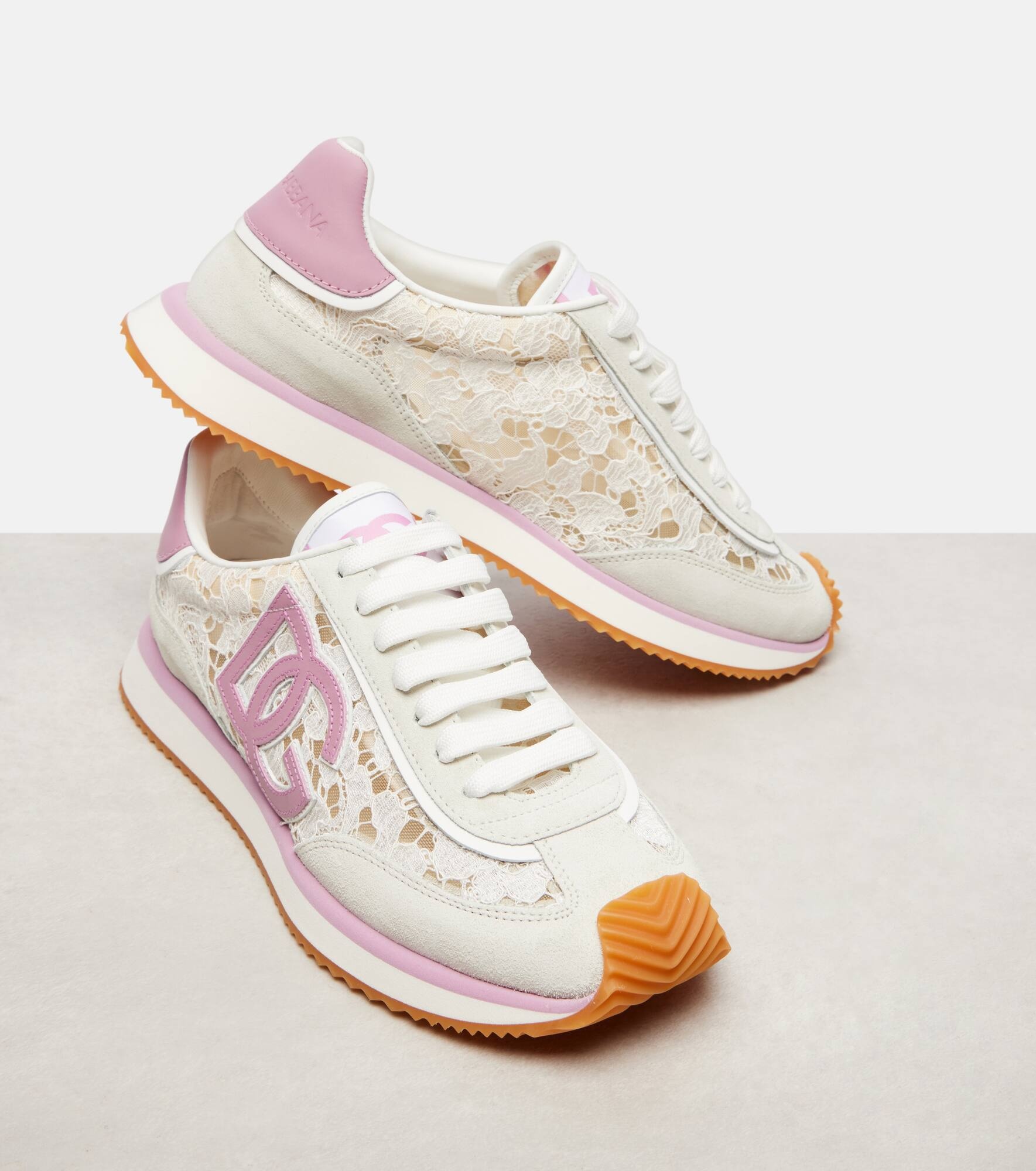 DG Cushioned leather-trimmed sneakers - 5