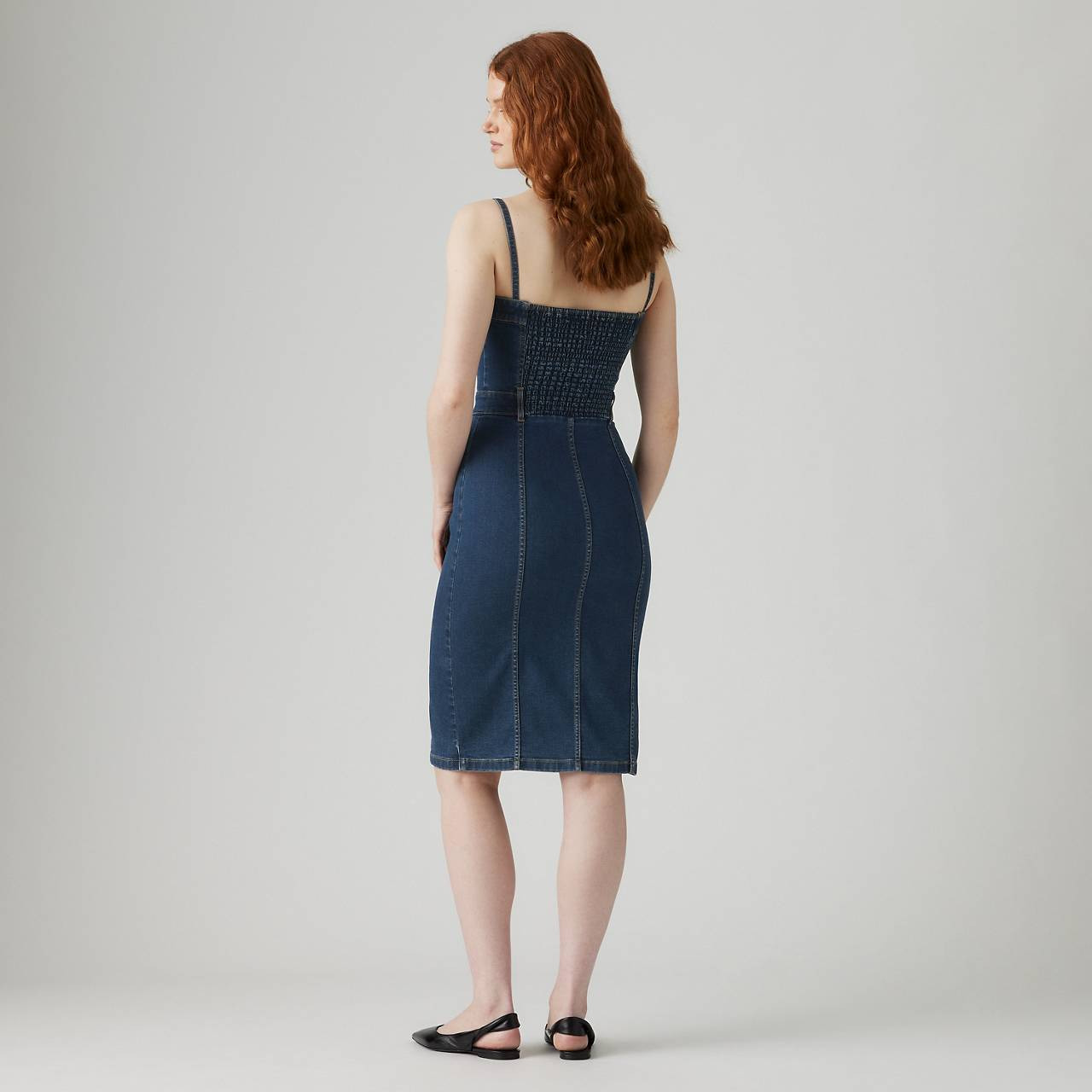 DENIM BUSTIER DRESS - 4