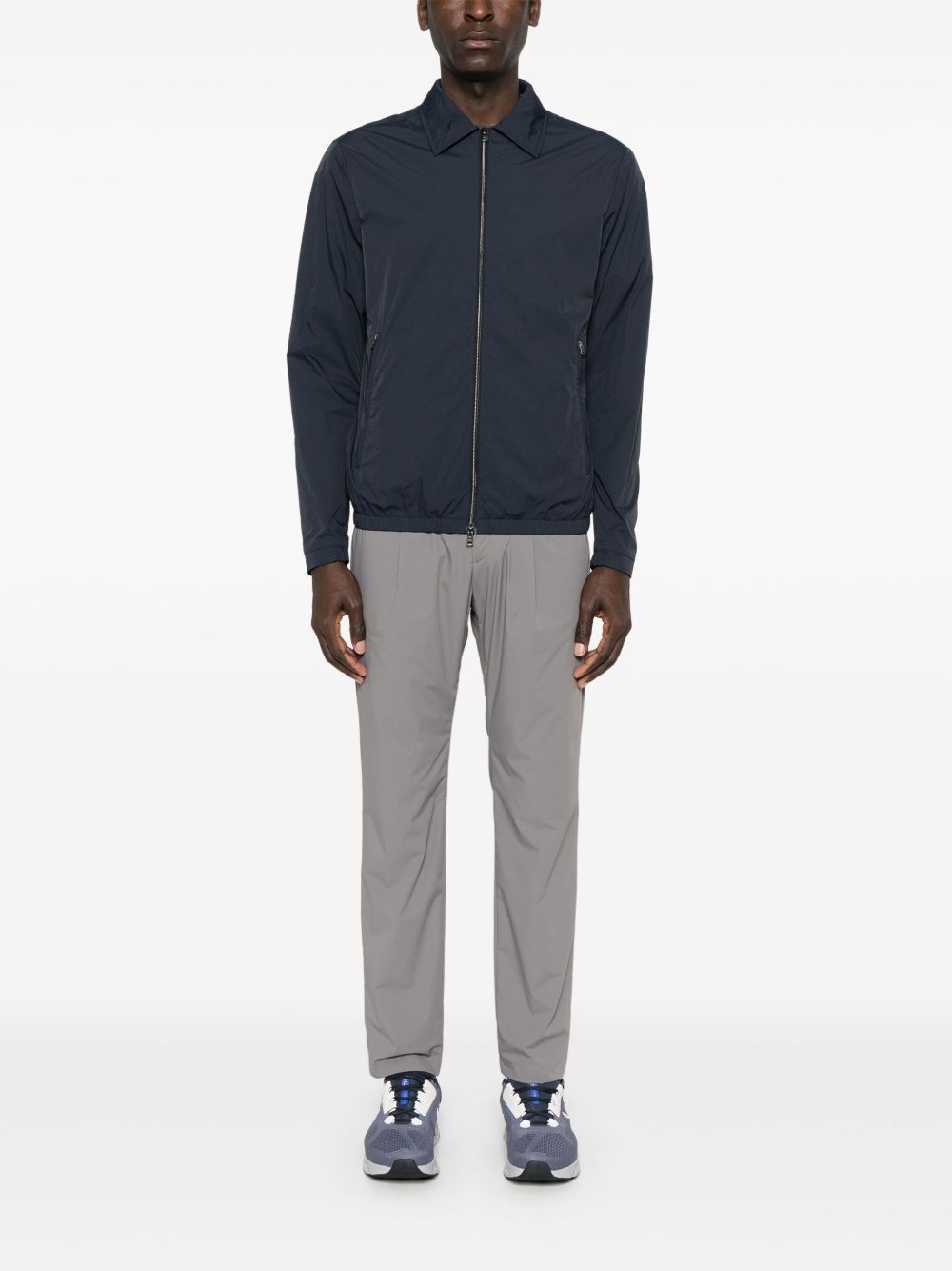 classic-collar shirt jacket - 2
