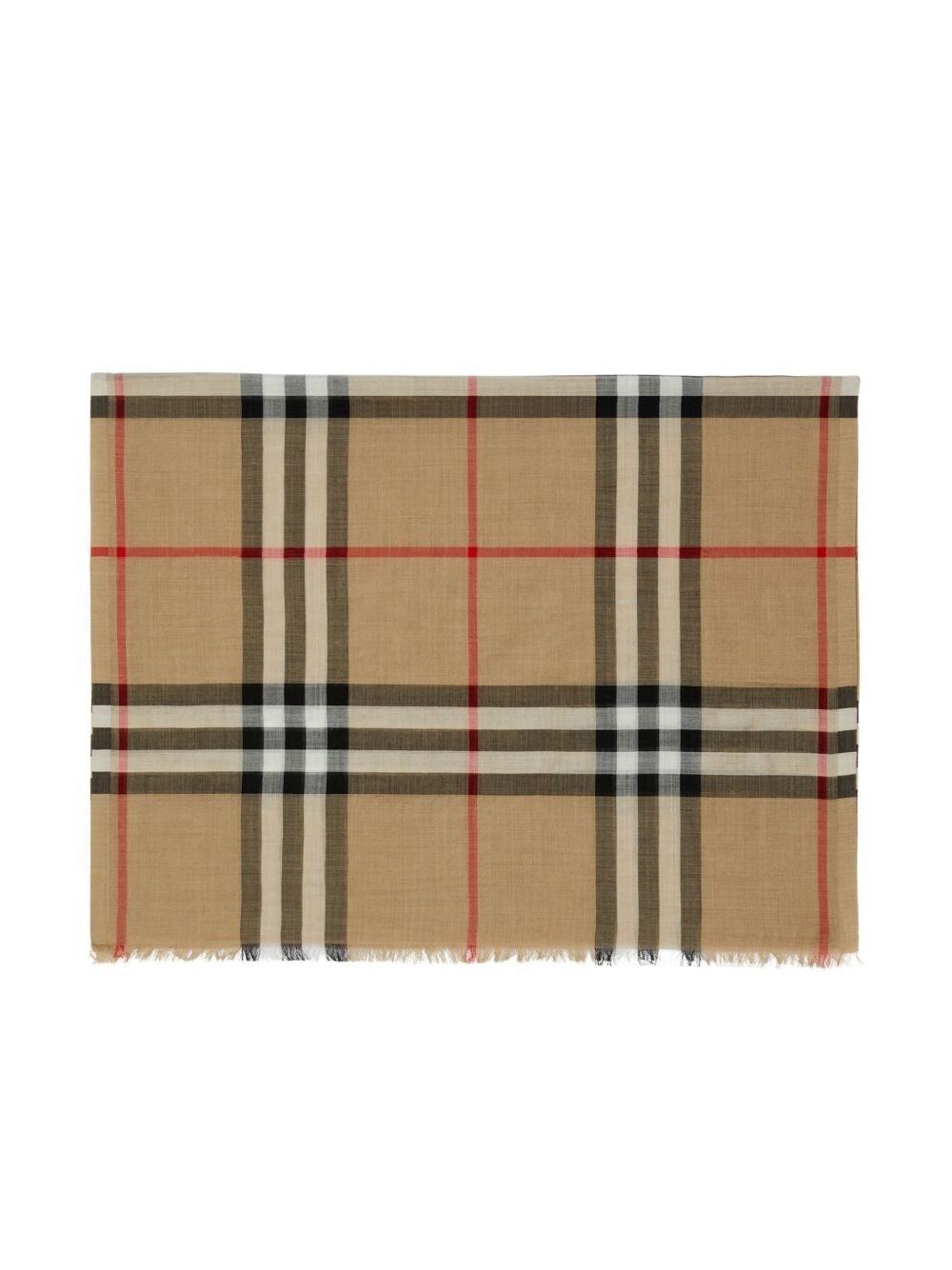 Giant Check wool and silk scarf - 4