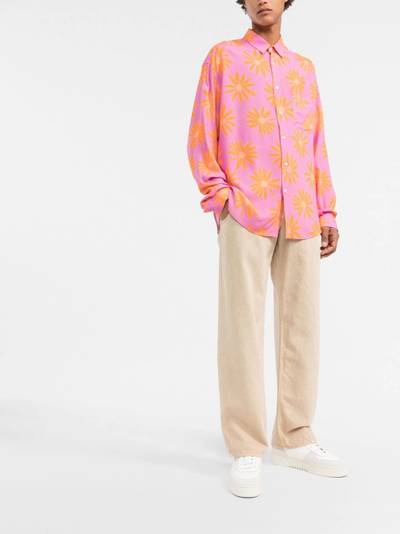 JACQUEMUS floral-print long-sleeved shirt outlook