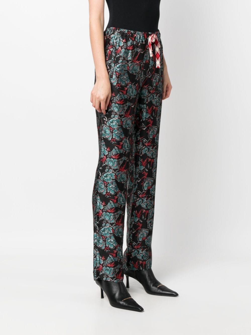 Pomy jacquard-pattern trousers - 3