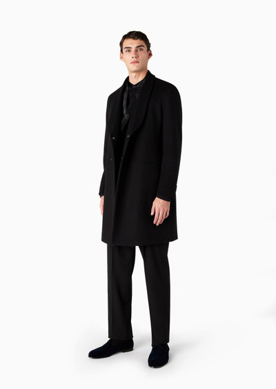 GIORGIO ARMANI ASV double-breasted Giorgio’s coat in cashmere outlook