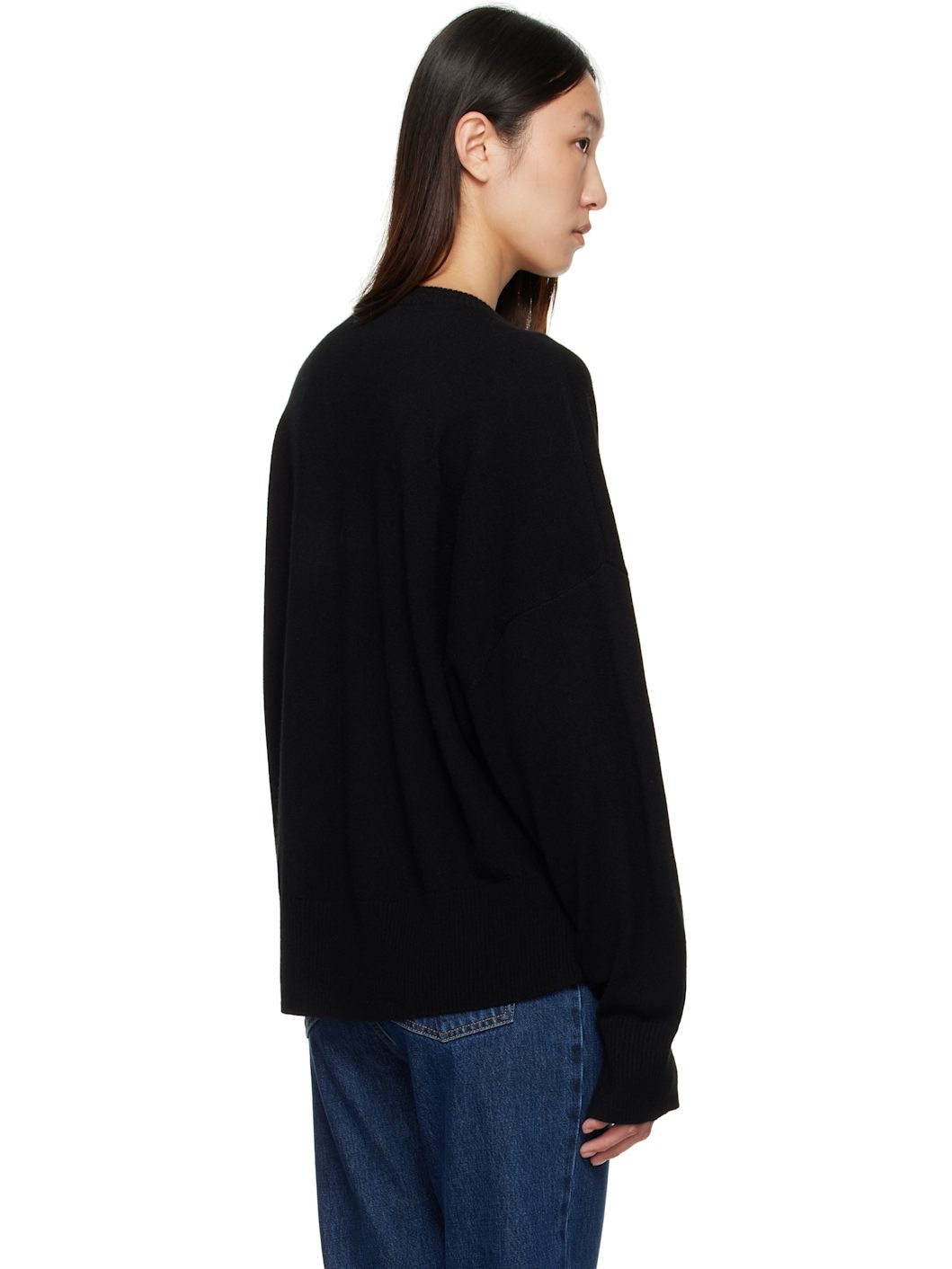Black Anaa Cashmere Sweater - 3
