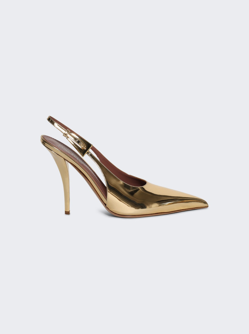 Jessica Slingback Heels 105 Gold 1