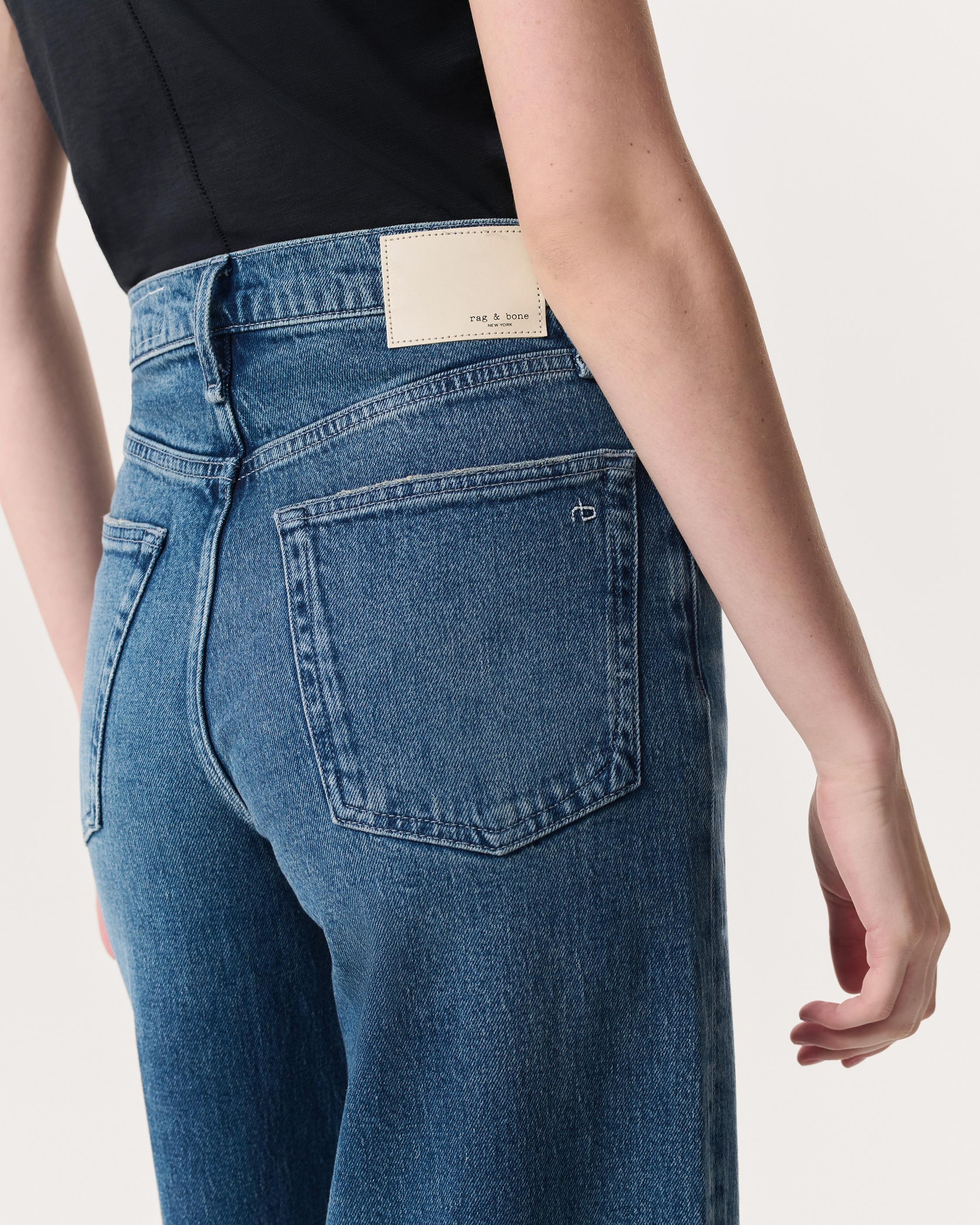Sofie Ankle-Length Wide-Leg Jeans
Vintage Stretch Denim - 4