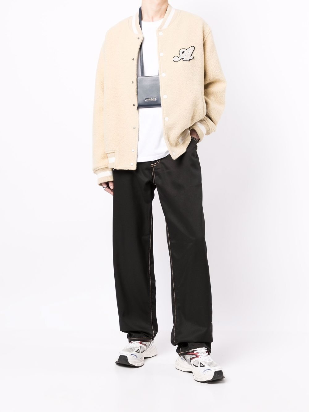 Signature contrast-trimmed bomber jacket - 2