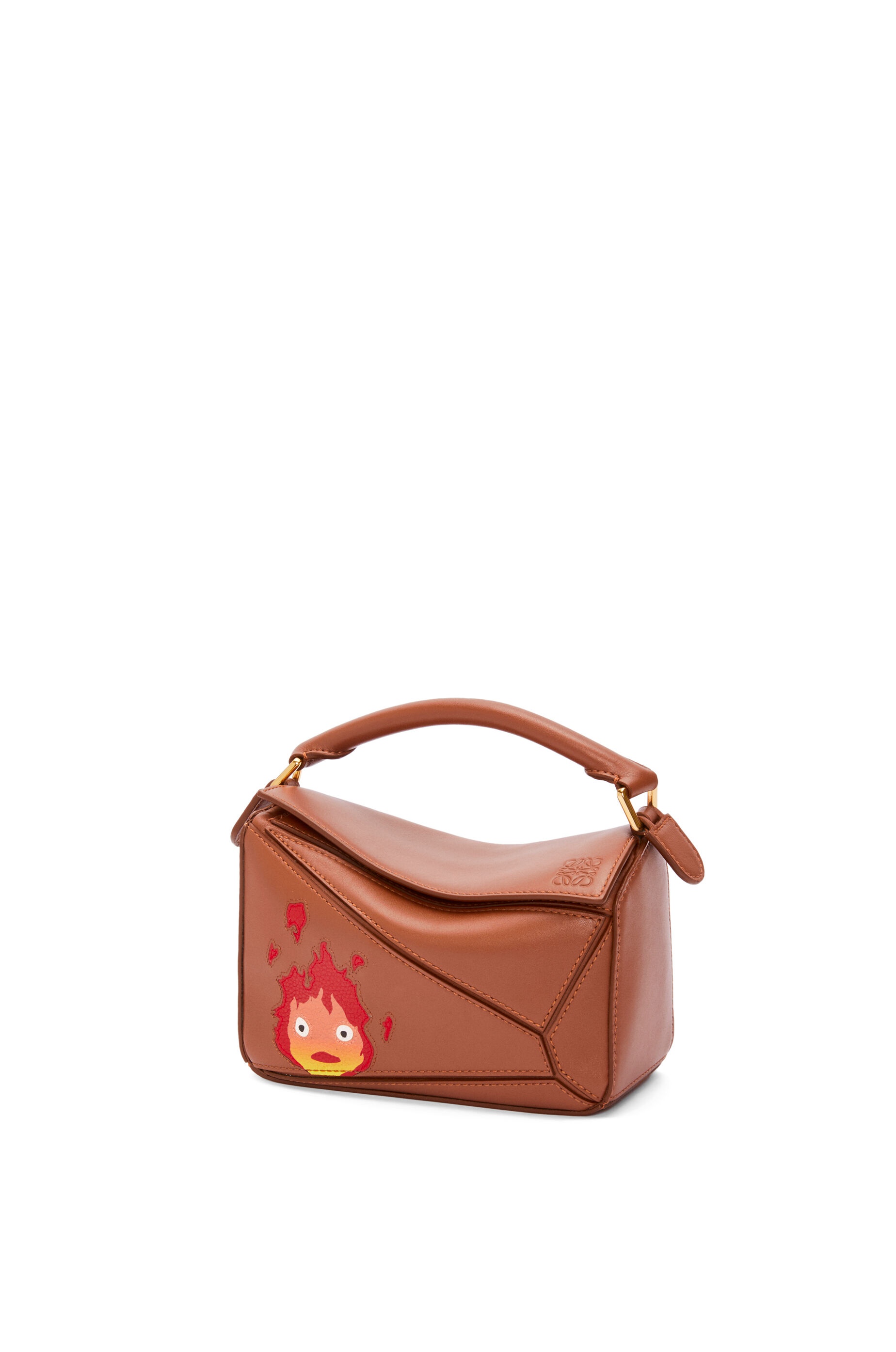 Calcifer mini Puzzle bag in satin calfskin - 1