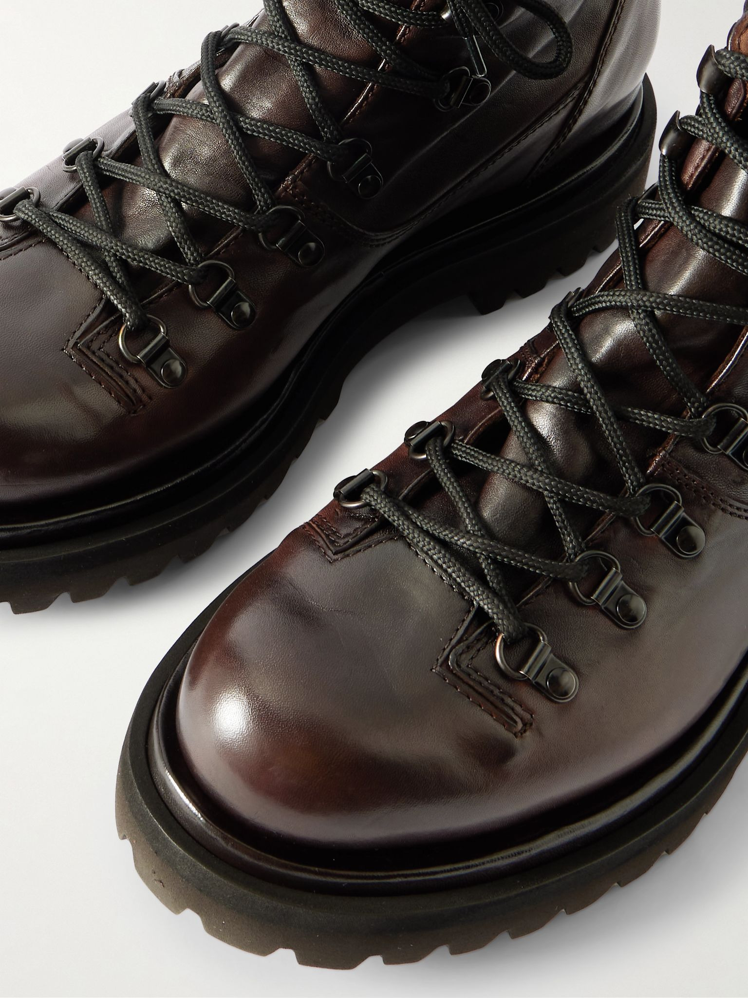 Leather Boots Dark brown - 5