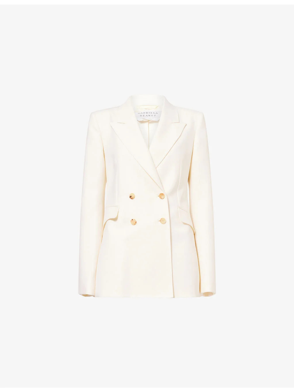 Stephanie Double-Breasted Wool Blazer - 1