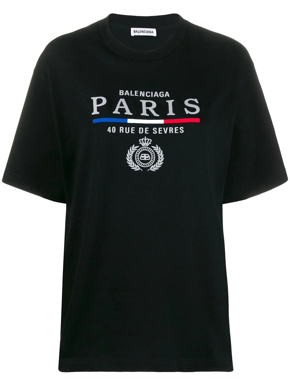 embroidered logo T-shirt - 1