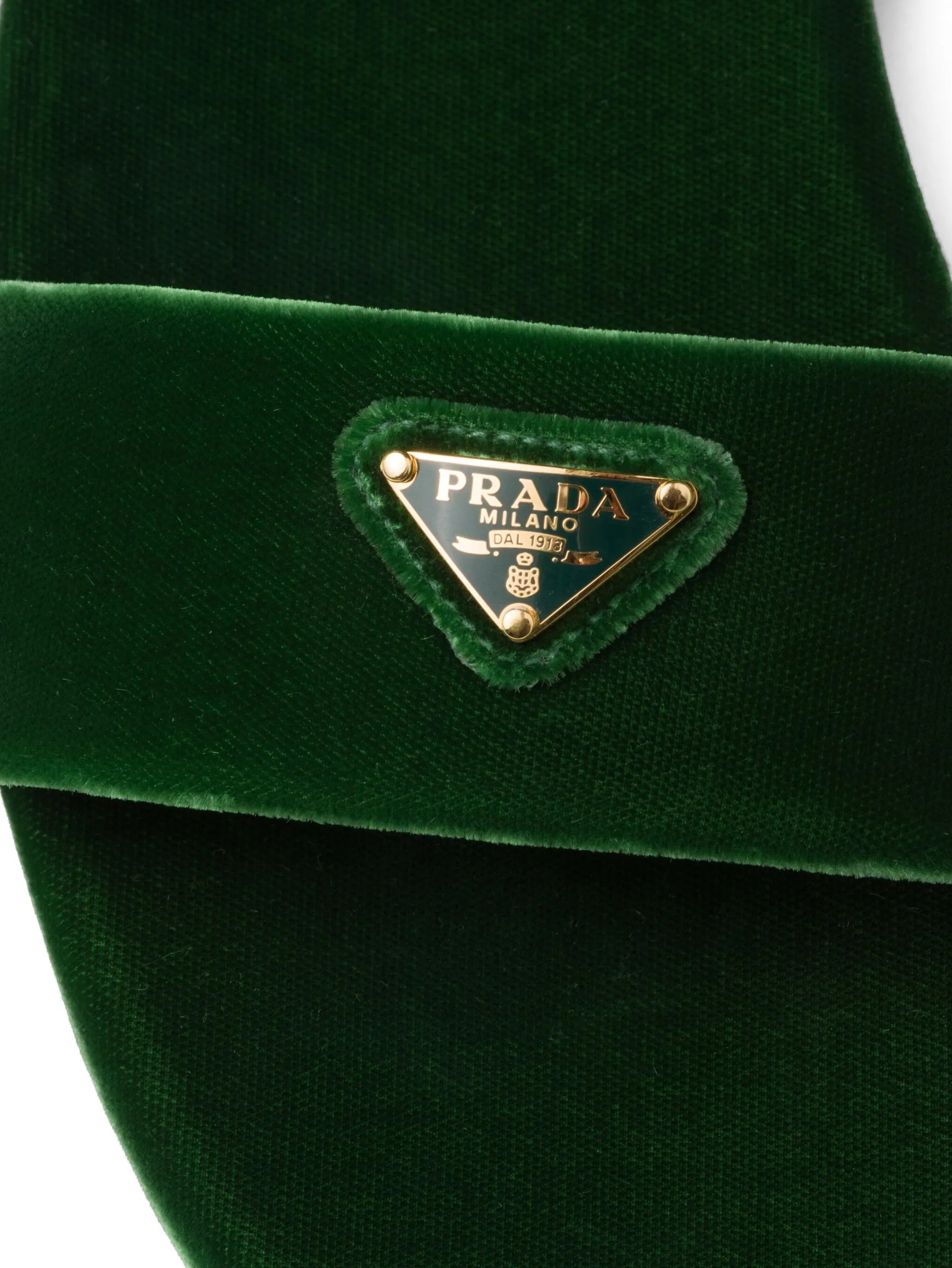 triangle-logo velvet slides - 5