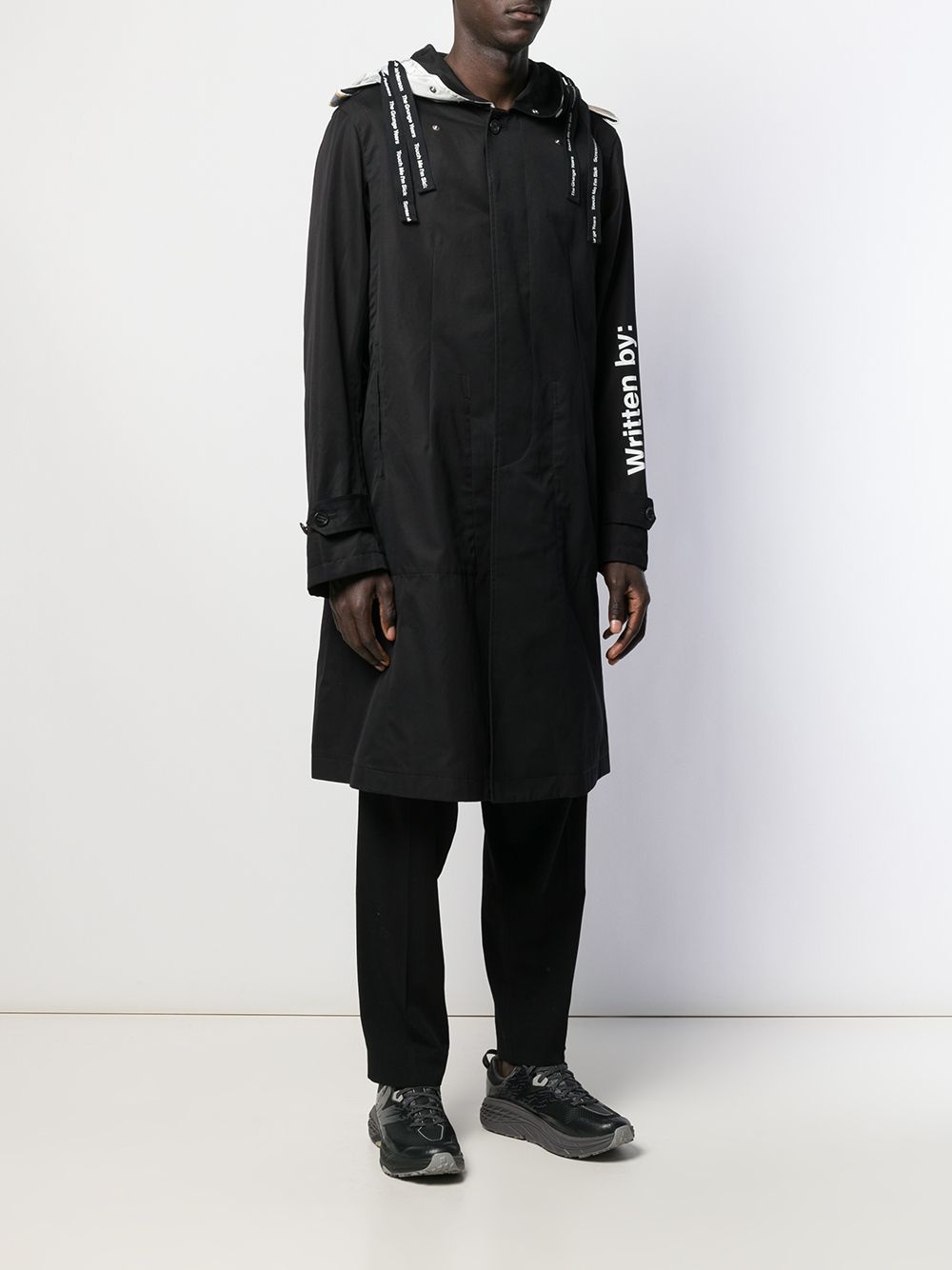 HOODED TRENCH COAT - 3
